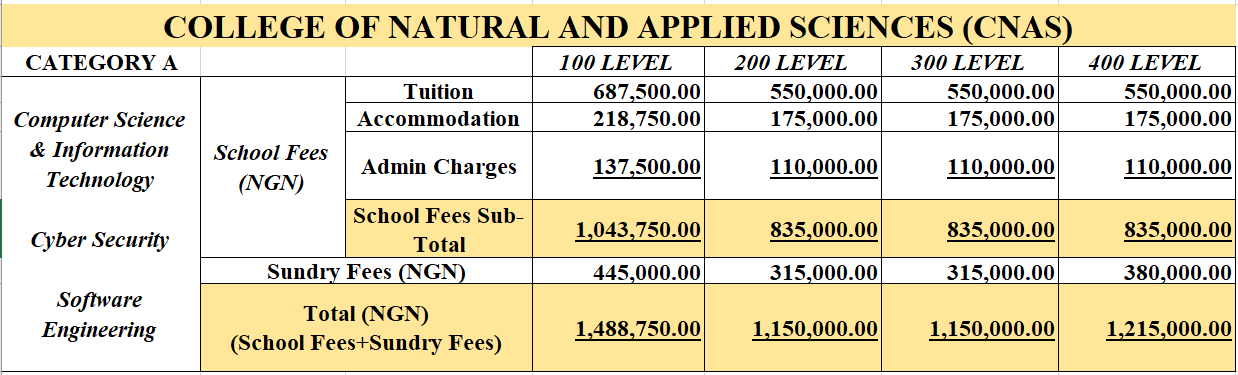 NAS Fees