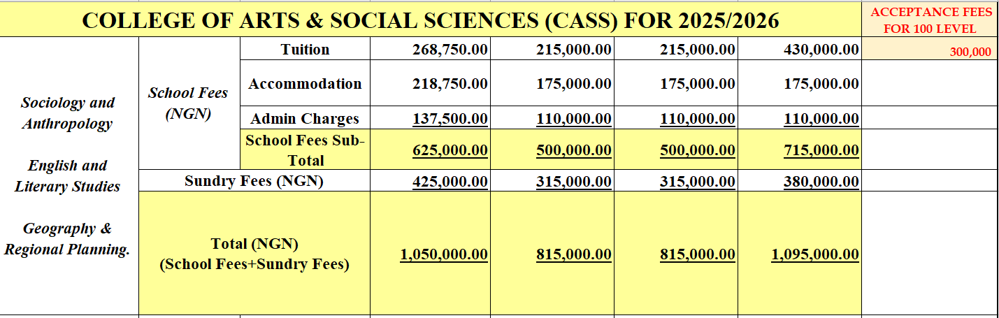 CASS school fees