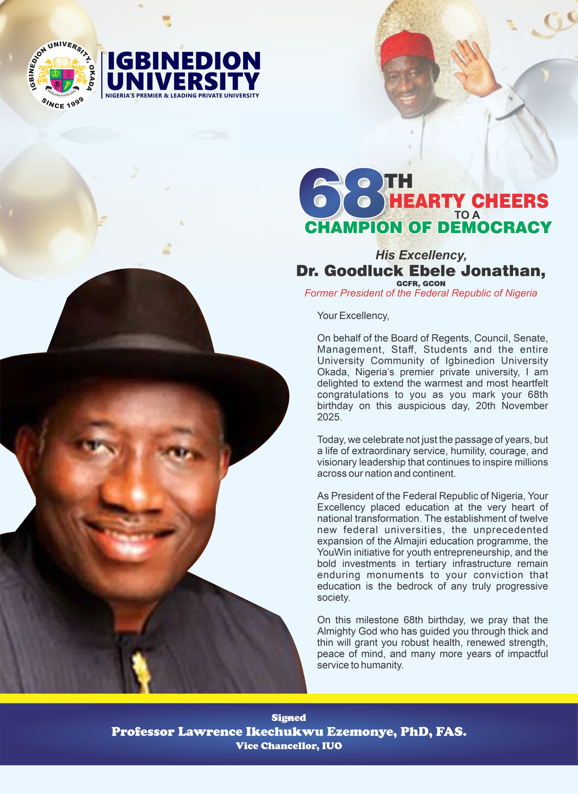 Dr. Goodluck Ebele Jonathan